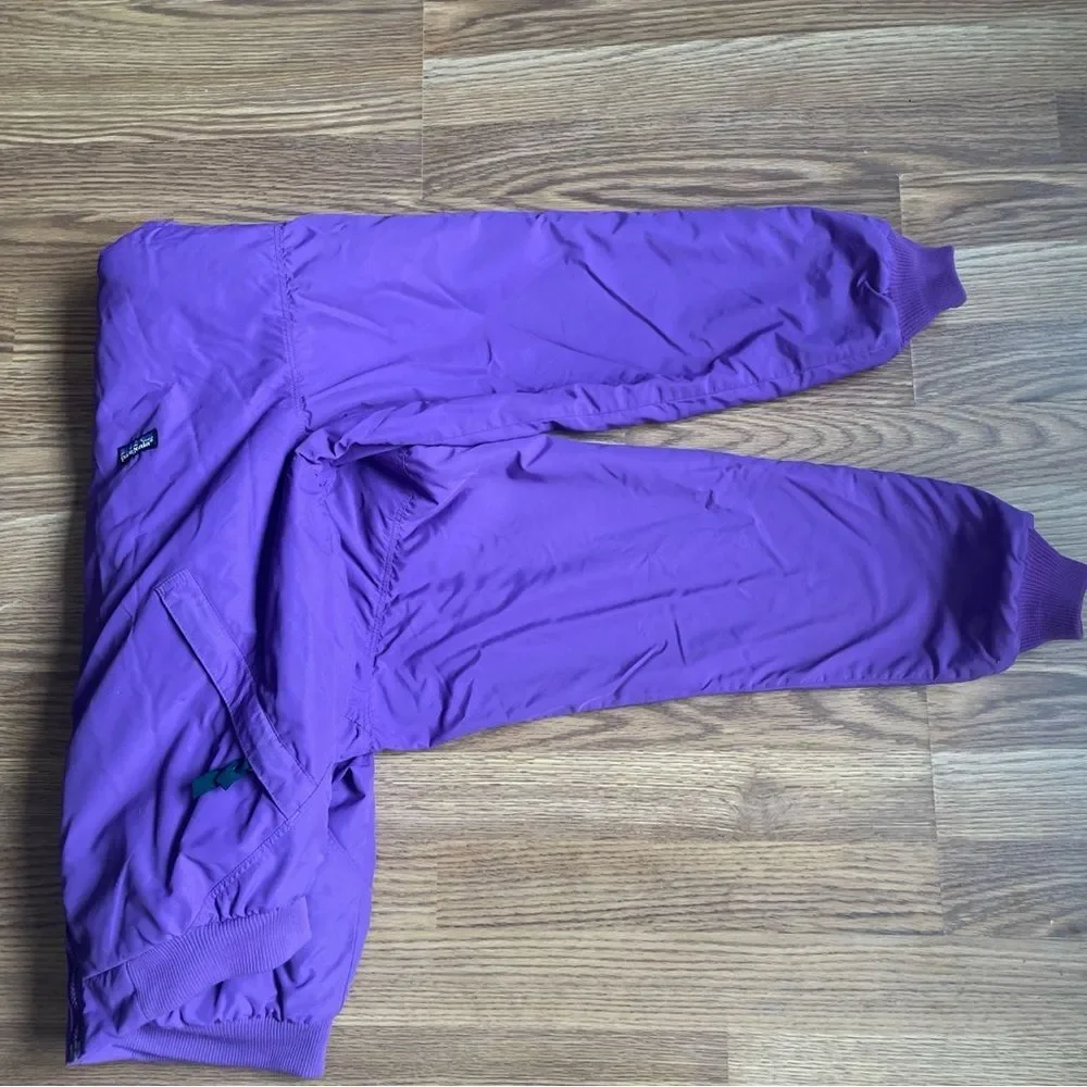VTG 90s Patagonia Shelled  Jacket Women’s 12 Purple Fleece Lined USA